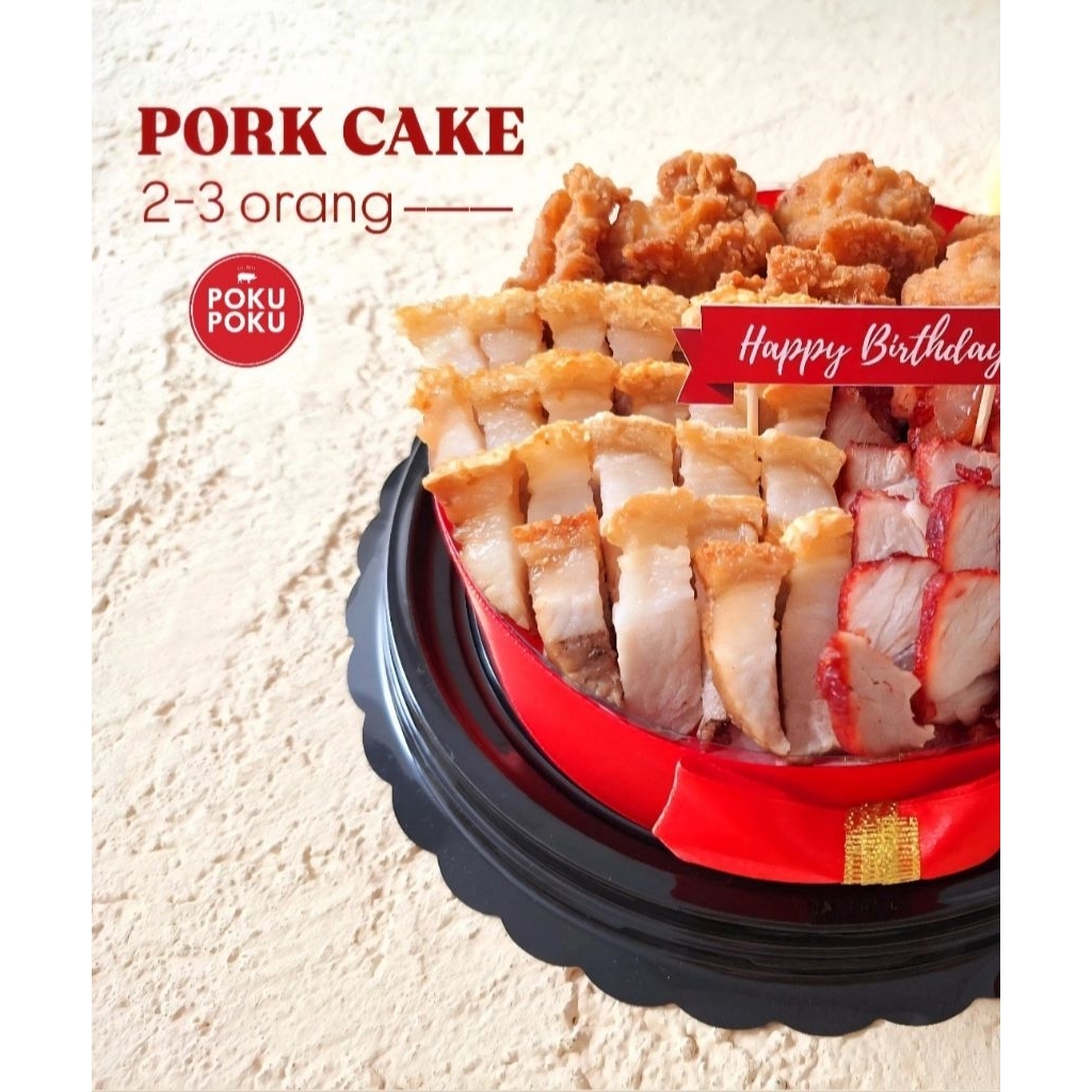 

PORK CAKE 2-3 orang by POKU POKU - Birthday Anniversary Food Hampers Hamper Tart Hadiah Gift