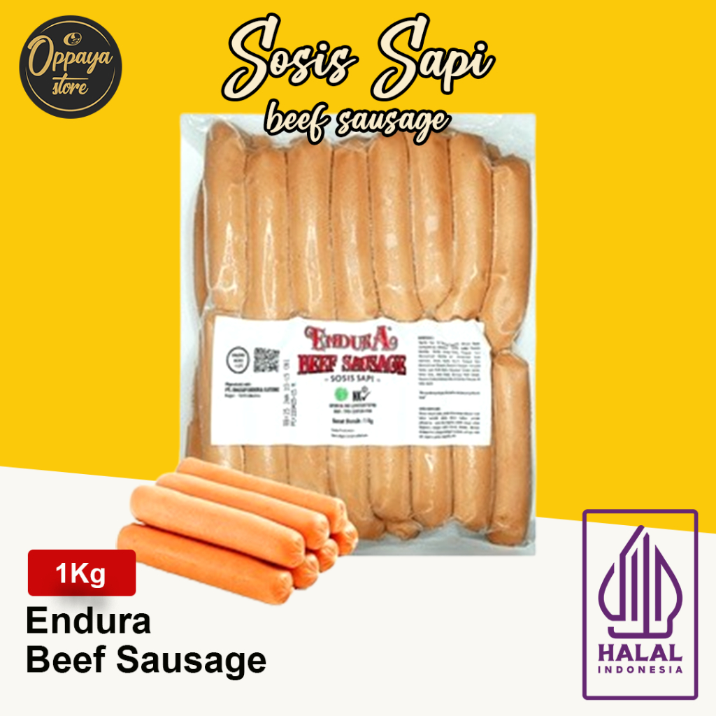 

Sosis Sapi Endura Breakfast Beef Sausage M 1 kg Sosis Isi 32 Pcs