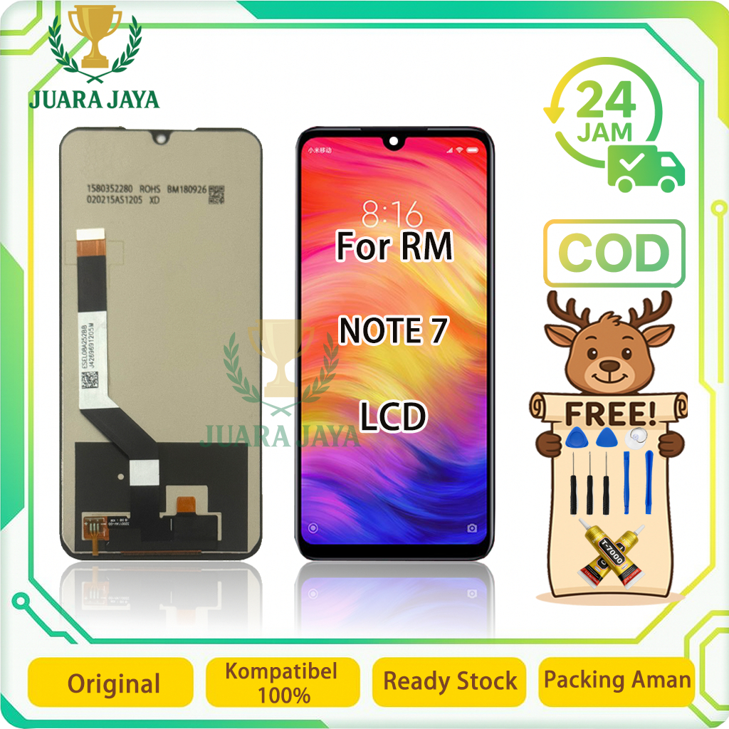 ASUGAR Lcd For REDMI Note 7 Universal Fullsett Touchscreen OEM