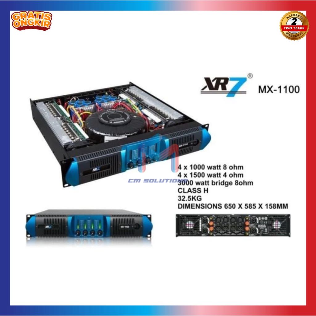 Power XR7 MX 1100 Amplifier Class H Original 4 Channel ORI GARANSI RESMI