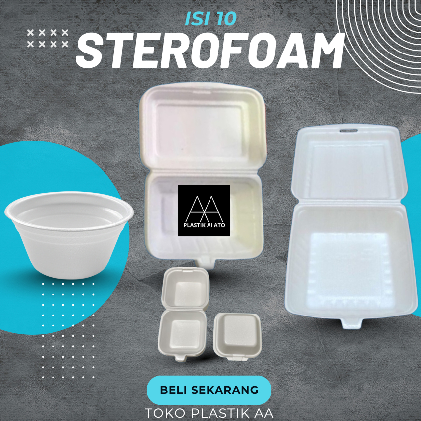 STYROFOAM SELAK/BURGER MEGA Makanan /seterofoam/ sterofoam / Hidangan /cup seblak/mitul /nasi kuning