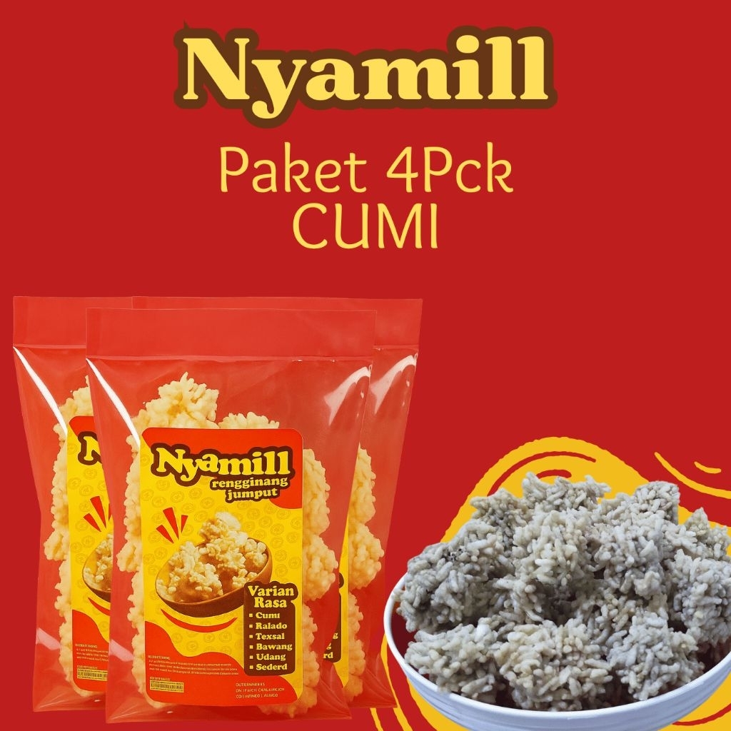

SNACK CAMILAN RENGGINANG MINI MATANG BY NYAMILL | 4 PCS CUMI