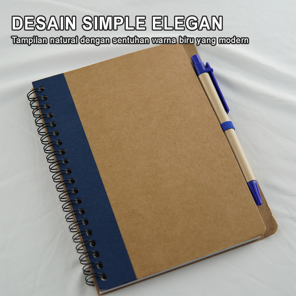 

Notebook Cover Spiral Buku A5 + Bulpoint Buku Sketsa Tampilan Bergaris Alat Tulis Sekolah PA-0204