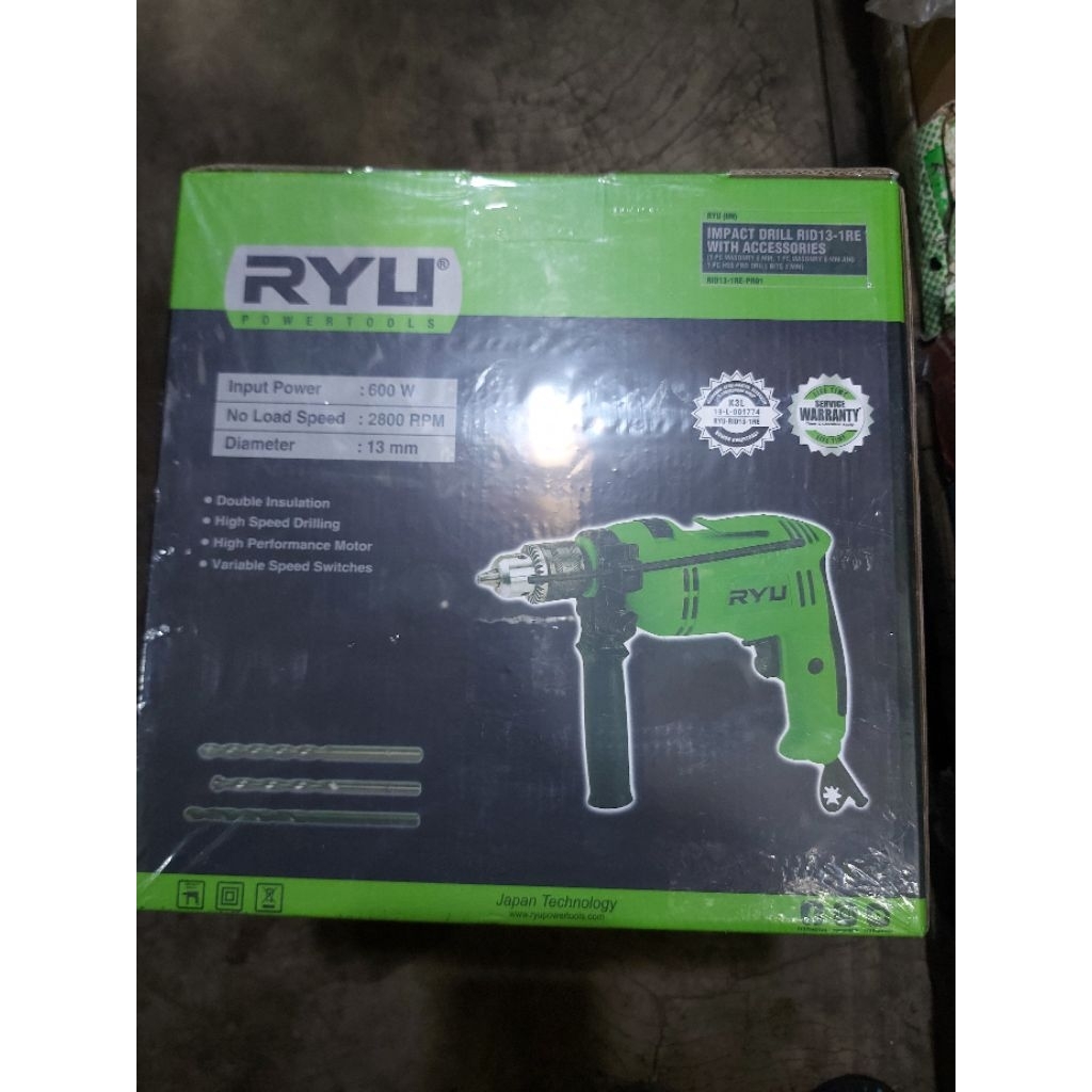 Bor RYU 13 mm IMPACT DRILL japan teknologi