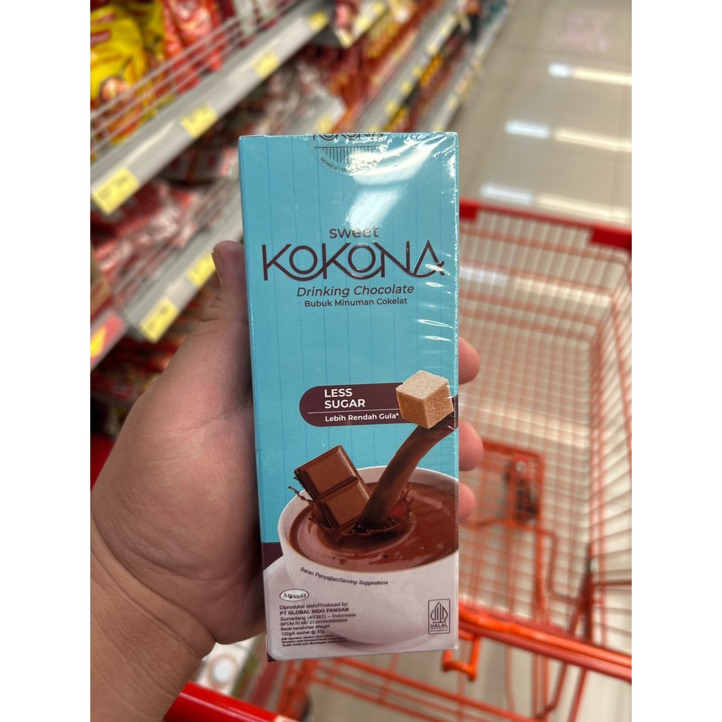Sweet KOKONA chocolate Less Sugar 132gr