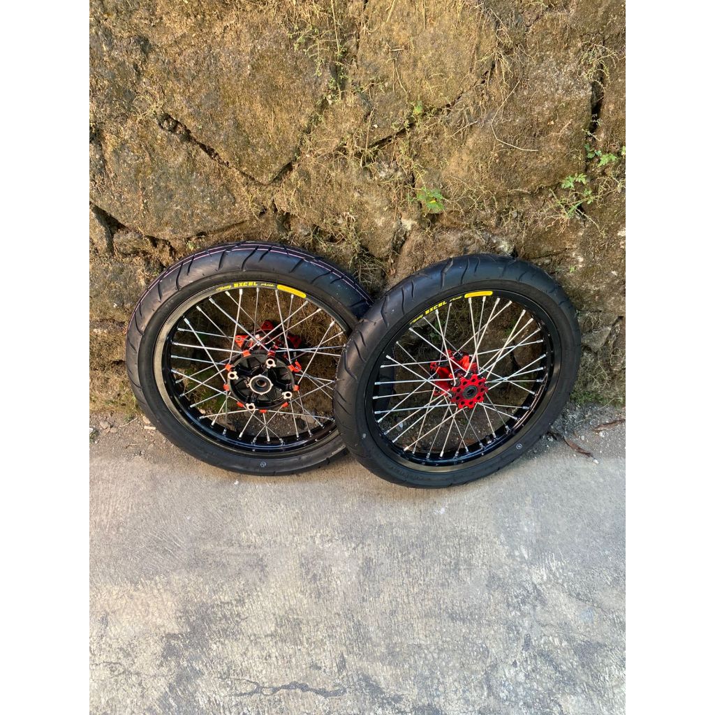 Velg Semi Cacing CRF 160/185 Ban Mizzle Baru Ring 17 Custome Takasago Excel Asia