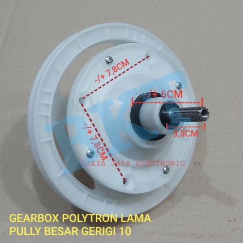 GEARBOX MESIN CUCI UNTUK POLYTRON / SHARP SPARE PART KUALITAS BAGUS