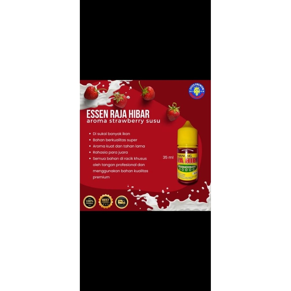 Essen Mancing Raja Hibar Vol 1 Aroma List : Strawberry Susu ~ Pisang Usar ~ Duren Susu ~ Pandawa ~ M
