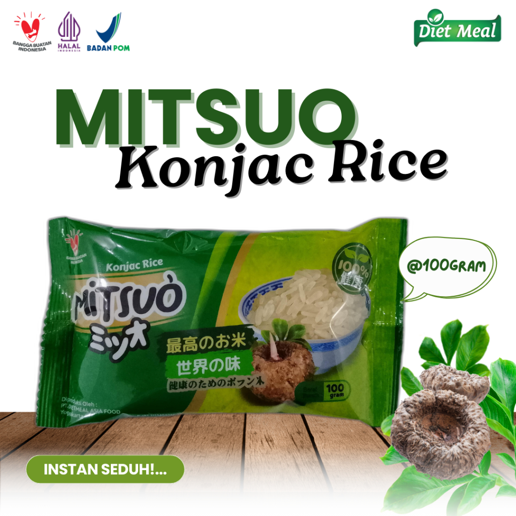 

Beras Porang Mitsuo Kemasan 100 gr Instan Seduh