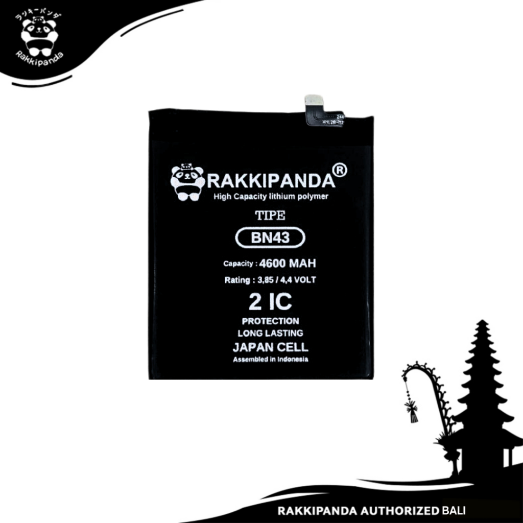 Baterai HP RakkiPanda Batre BN43 Redmi Note 4 Snapdragon / Note 4x Snapdragon Battery Bergaransi
