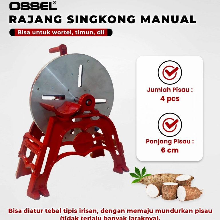 OSSEL Alat Rajang Singkong Iris Keripik Singkong Perajang Sayur Buah OSSEL