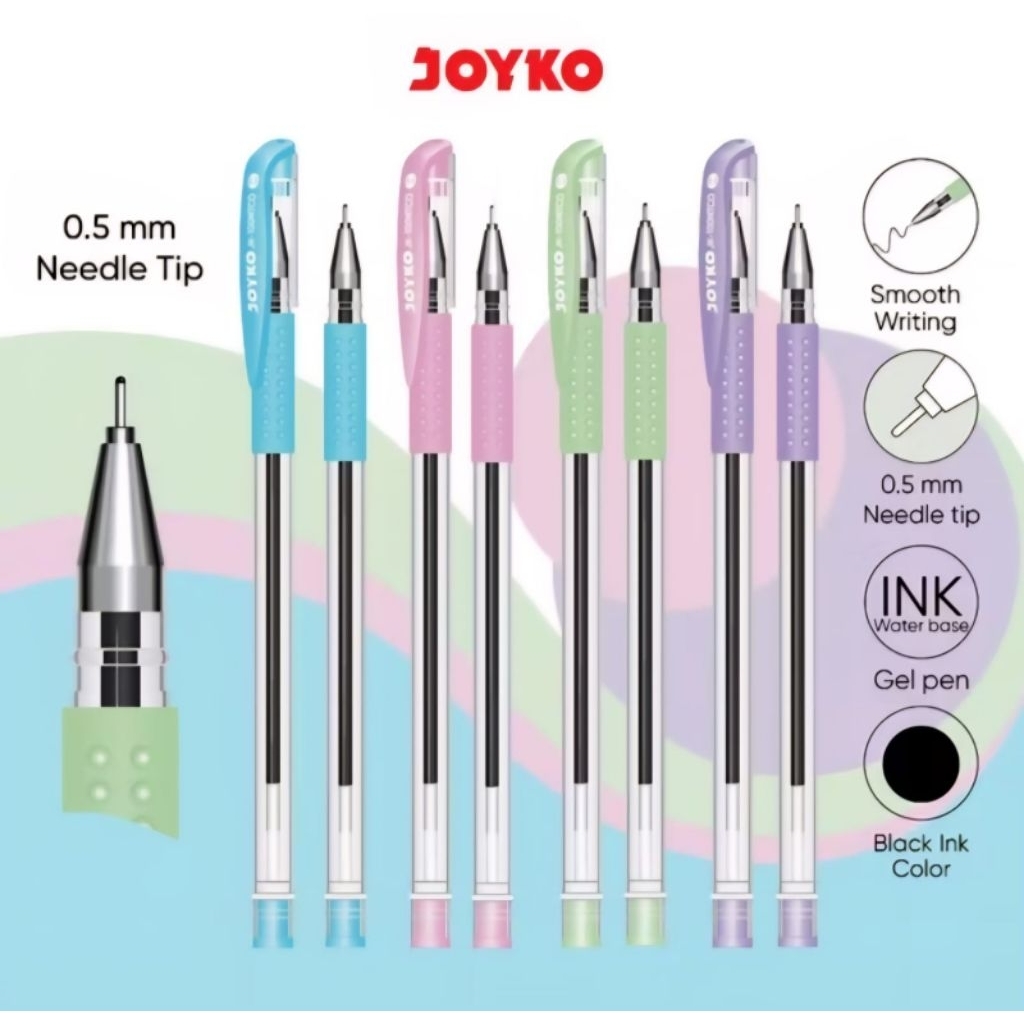 

Gel Pen Joyko JK 100NTCO 0.5 mm 1 ( Satu ) Pcs / Pulpen Pena Gel