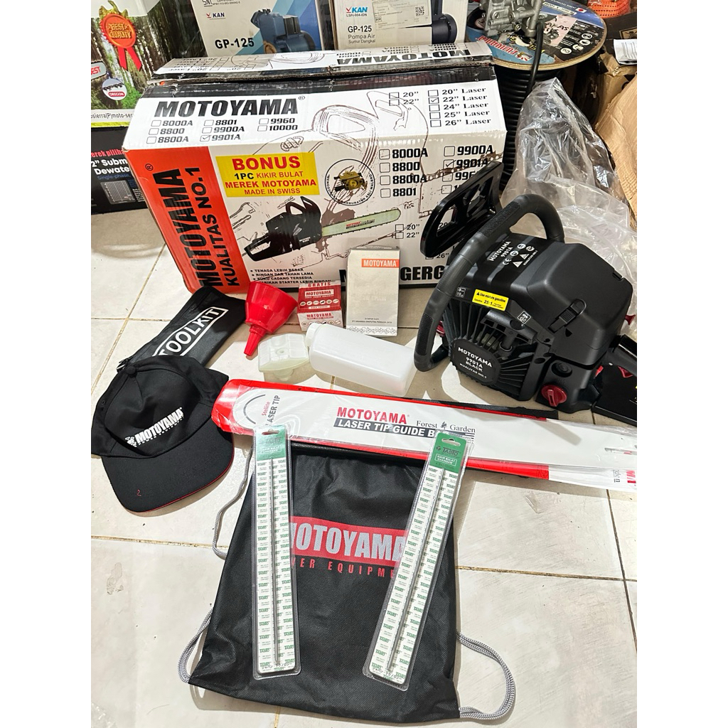 Chainsaw motoyama 9901 bar 22 inch