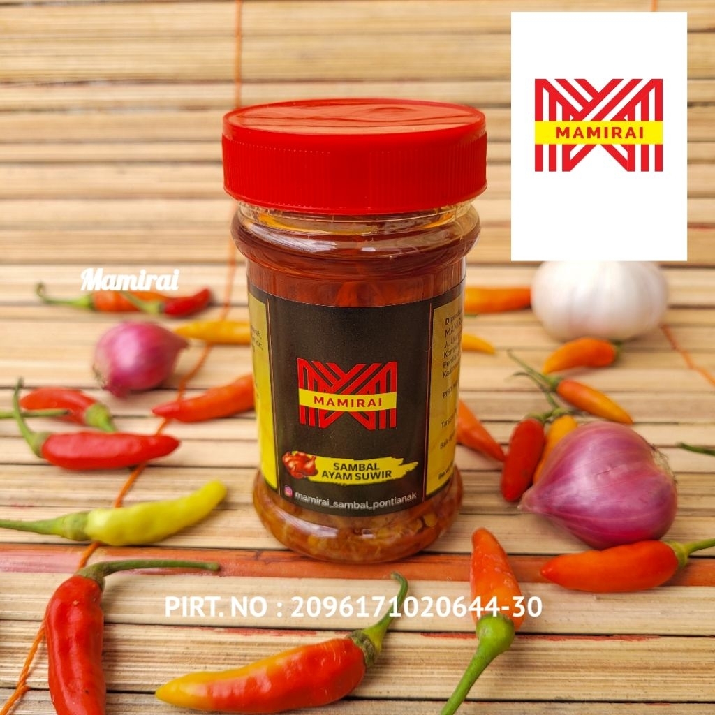 

Sambal Ayam Suwir Mamirai Pontianak 150 gr