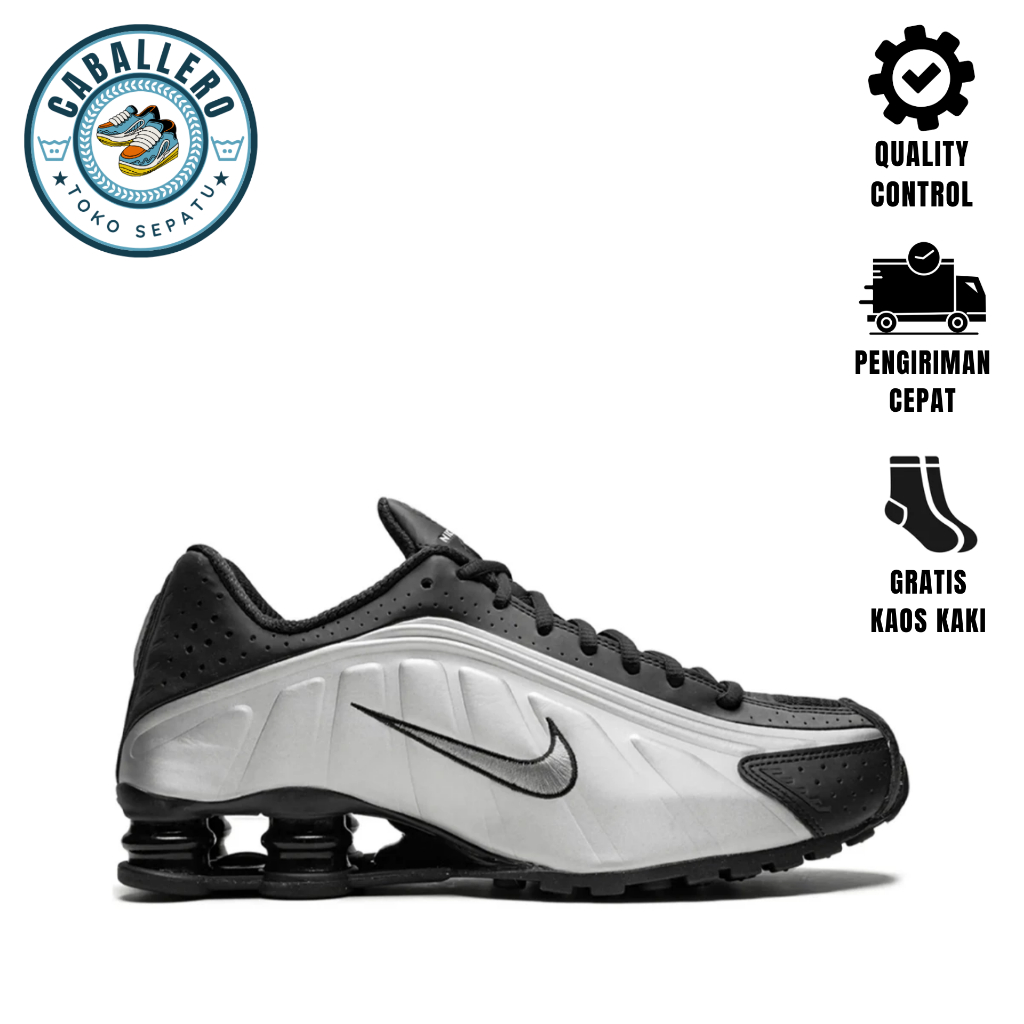 sepatu sneakers Nike Shox Tl Black Siver