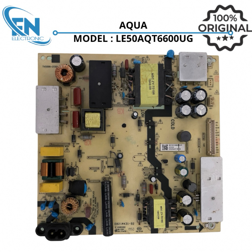 PSU POWER SUPPLY REGULATOR MESIN TV AQUA LE50AQT6600UG LE50AQT6600 50AQT6600UG