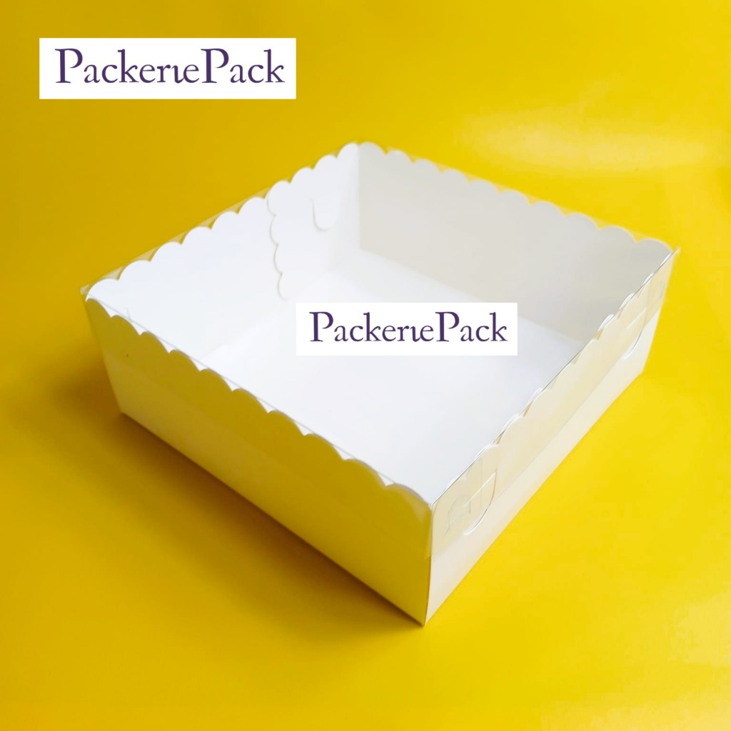 

Dus Kotak Kue Ivory Laminasi Polos 25x25x10cm Putih Polos Laminasi Ivory Premium 25 x 25 x 10 Tutup Mika Full(10 Pcs)