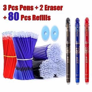 

85 Set Dihapus Pulpen Gel Pena Erasable Gel Pen 0,5 mm Blue Black Red Gel pens, Penulisan kantor sekolah