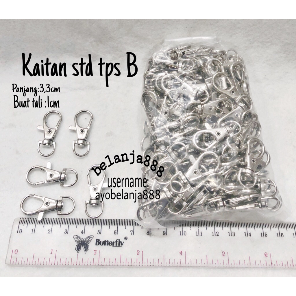 

Pengait 1cm kew kew cantelan tali id (-+144pcs)