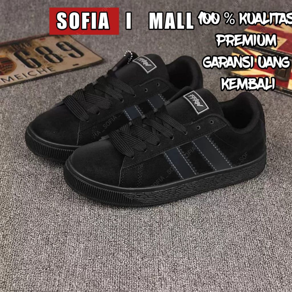 Sepatu Skate Cupu X SB Original Model busa lidah tebal sepatu gendut tali gemuk warna hitam bahan Su