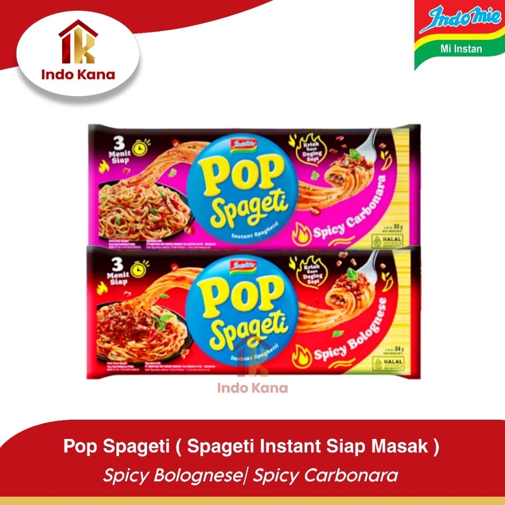 

Indofood POP SPAGETI Spicy Carbonara/Bolognese Spaghetti