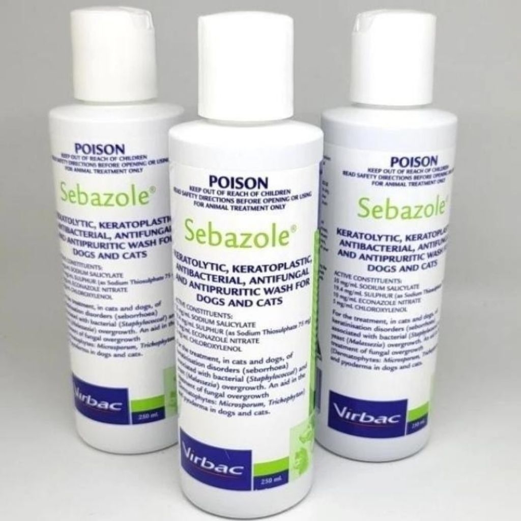 Virbac Sebazole Shampoo 250ml - Shampoo Antibacteri