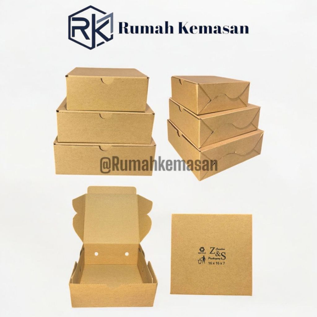 

[10 pcs] DUS NASI KOTAK EFLUTE CATERING l BOX NASI KRAFT