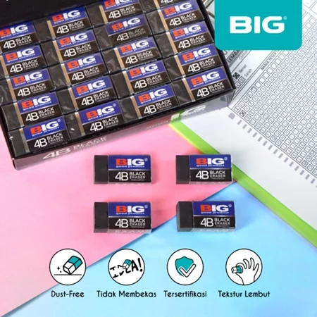 

TBMO BIG Penghapus / Eraser Pensil HITAM 9402 PUTIH 9401 Kecil Dust Free