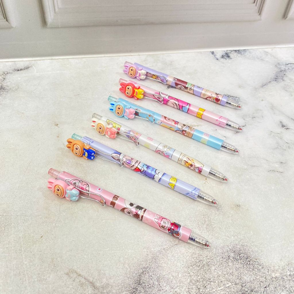 

PULPEN CETEK RESIN LABUBU PC-1681 pena lucu tinta hitam bisa COD pen imut keren pulpen unik atk kebutuhan anak sekolah termurah import