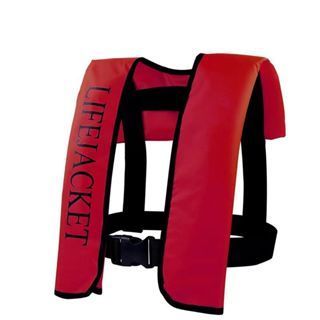 Inflatable rescue vehicle portable life jacket for fishing, rowing, emergency life jacket