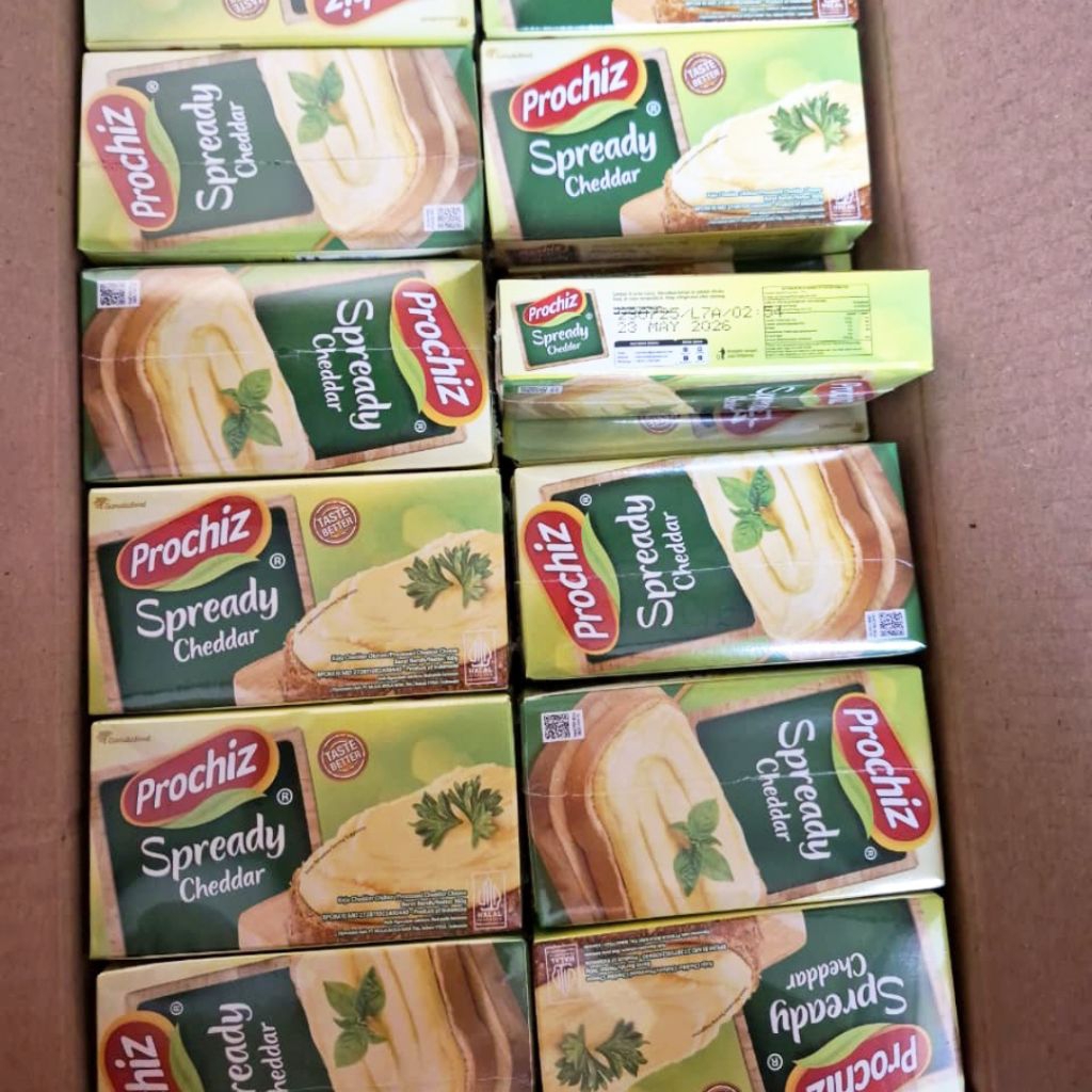 

INSTAN LANGSUNG KIRIM PROCHIZ SPREADY ED 23 MAY 2026 KEJU OLES CHEDDAR 160gr ISIAN TOPPING KUE BOLU IDE BEKAL ANAK SEKOLAH JUALAN MURAH