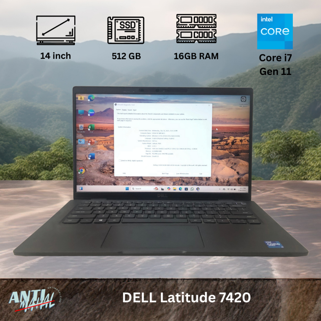 Dell Latitude 7420 | Touchscreen | 14inch | Core i7 gen11 | 16/512GB