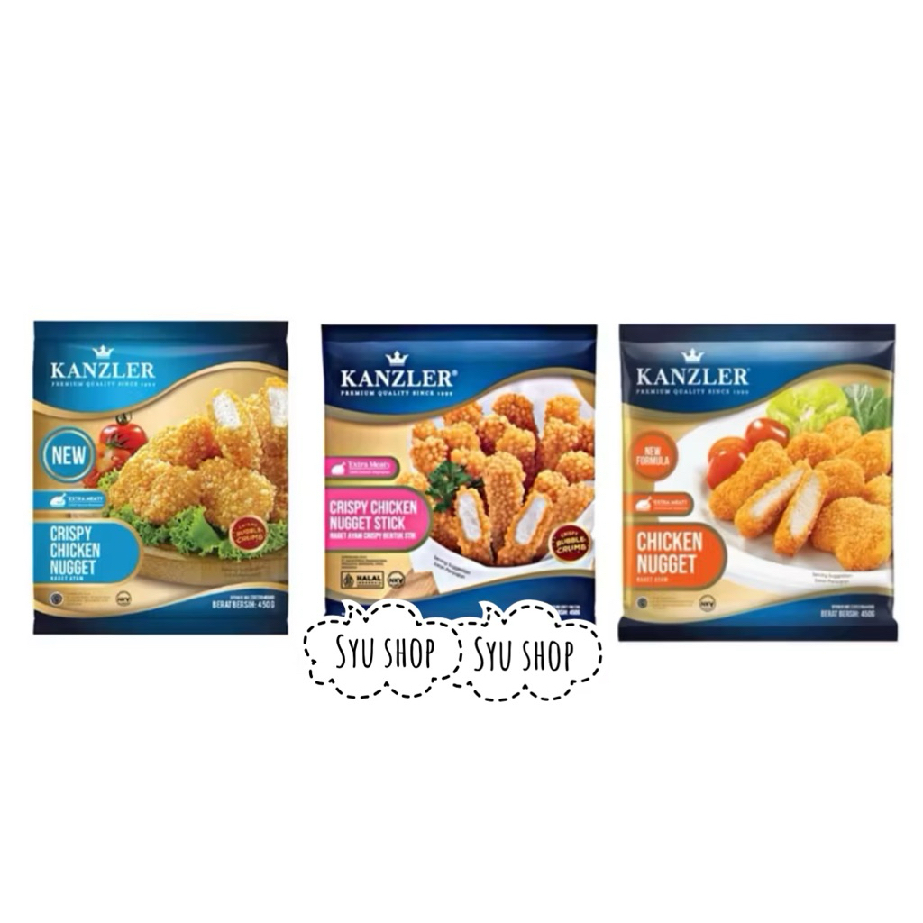 

kanzler crispy chicken nugget stick stik bubble crumb 450gr gojek grab only