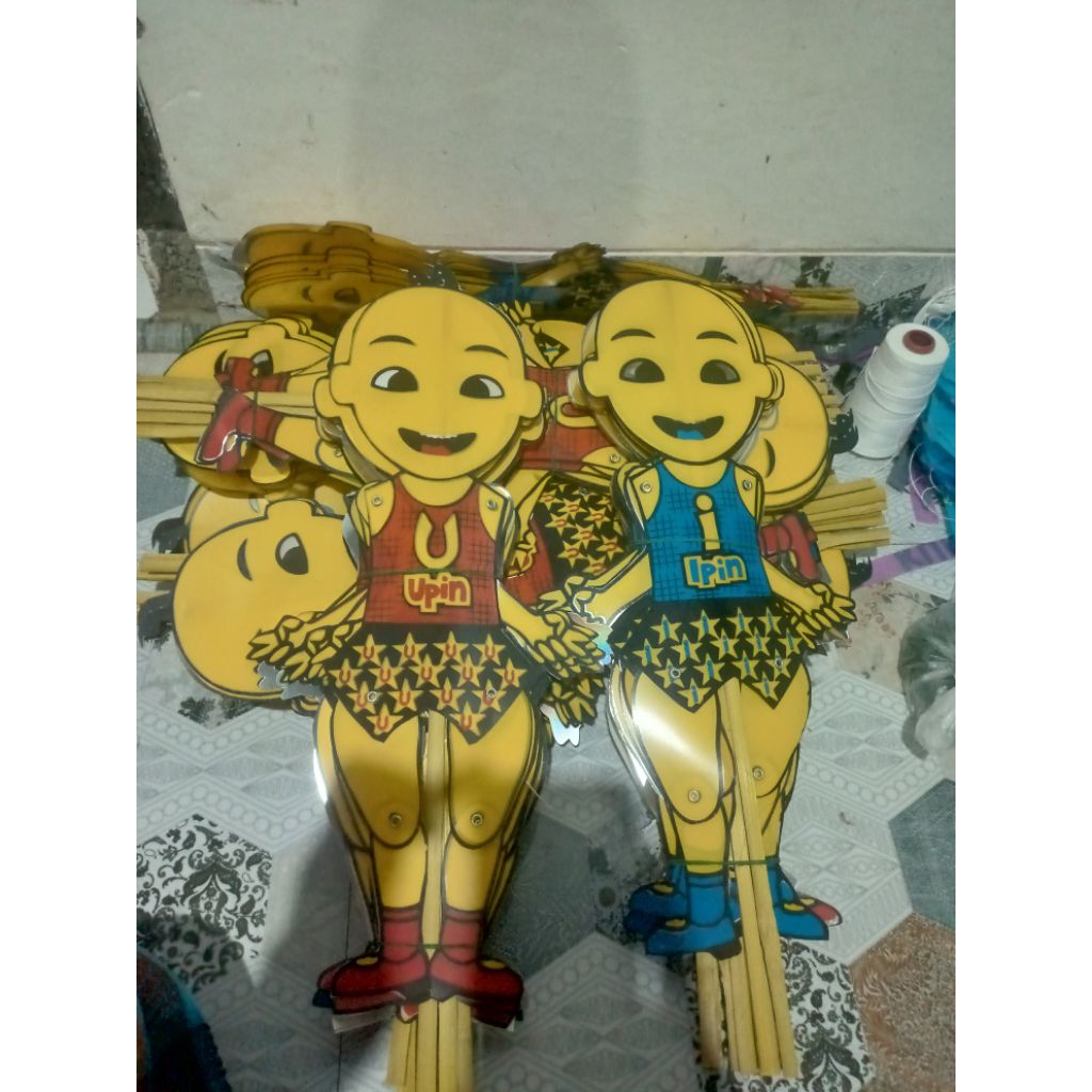 wayang tarik upin ipin 20pcs