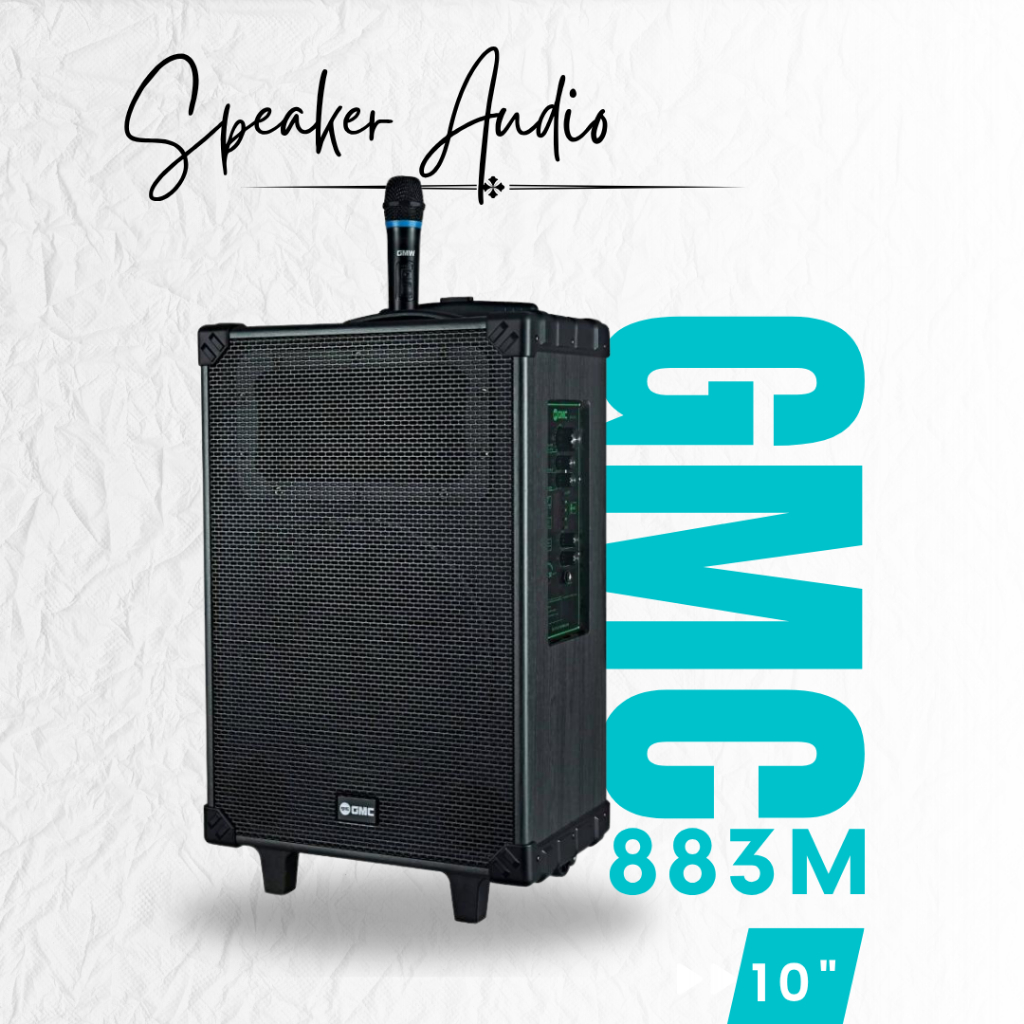 SPEAKER GMC 883M 883 M + free MIC wireless 1 pcs 12in 12" 12inch