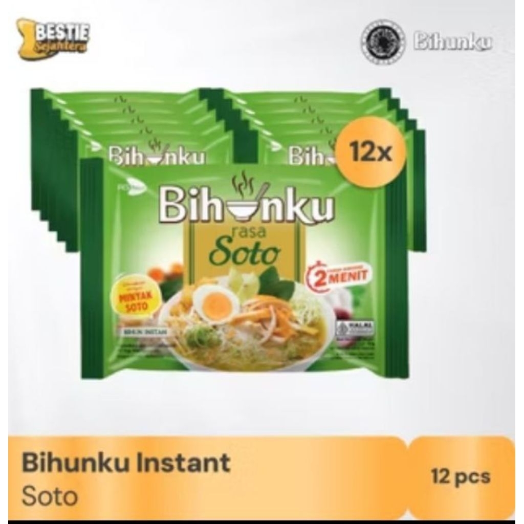 

Bundling - Bihunku Instan - Soto - 55gr - 12pcs