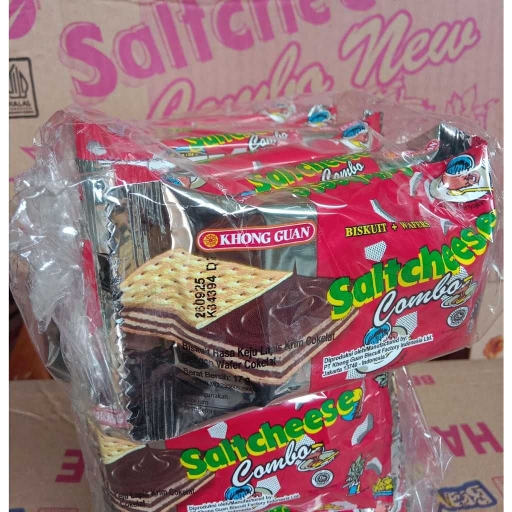 

SALTCHEESE COMBO BISKUIT KHONG GUAN RENCENG-1Pack isi 10 pcs