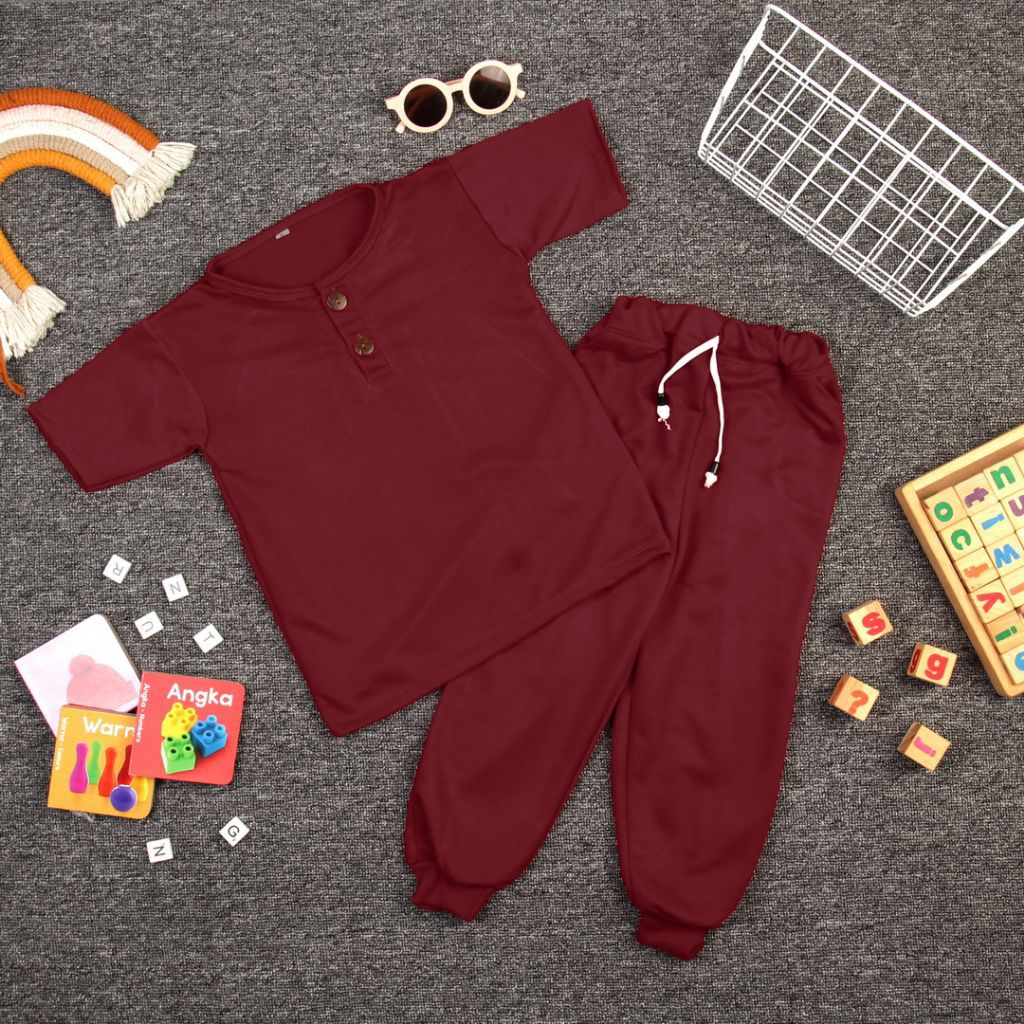 setelan kiano celana panjang piyama