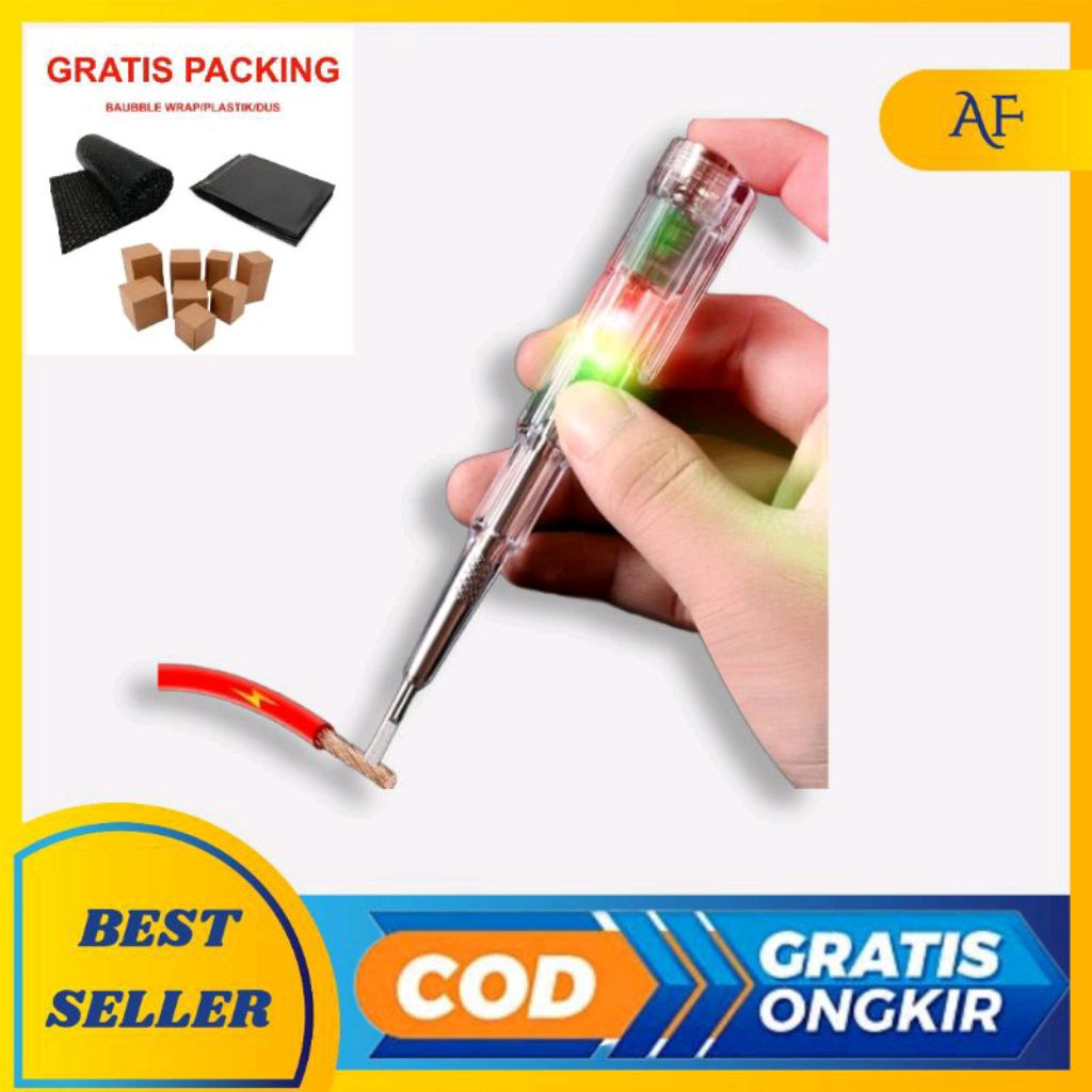 ✅tespen obeng tespen lampu indikator obeng tespen kabel listrik