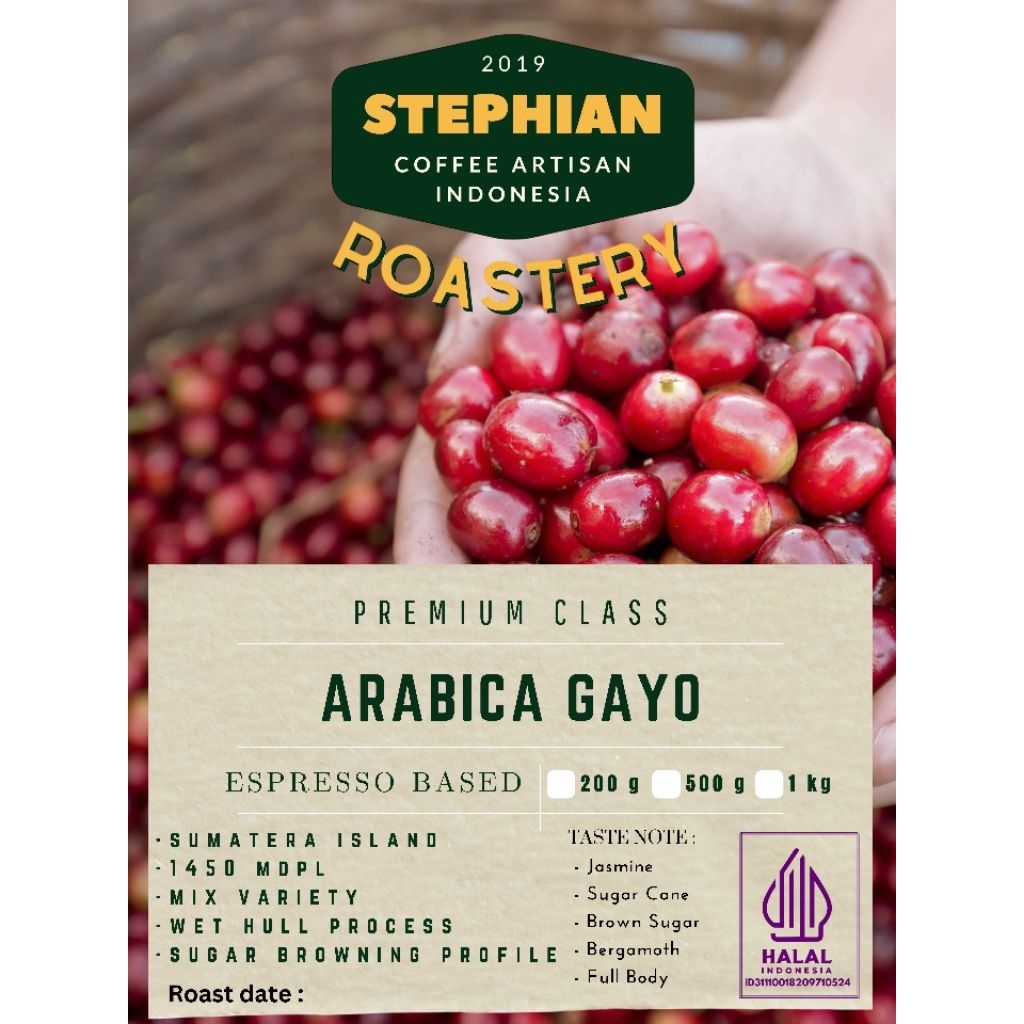 

Arabica Gayo asli aceh tengah isi 200 gram