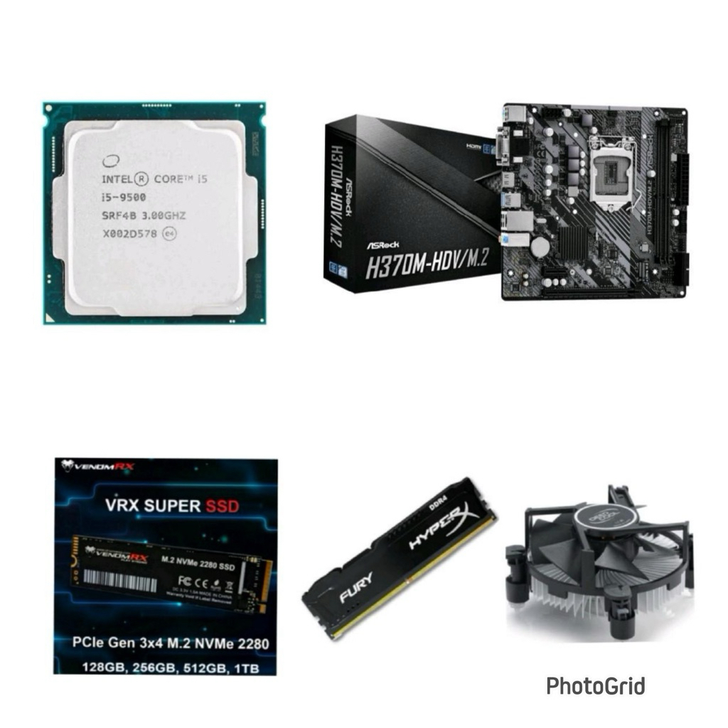 Paket Processor Intel Core i5 9500 Gen 9 LGA 1151 DDR4 NVME