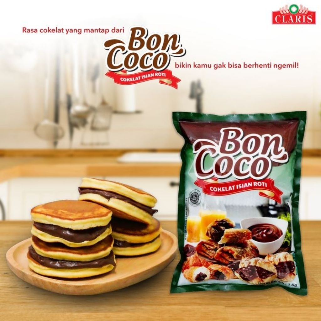 

Boncoco Selai Cokelat 1 Kg / Choco Filling / Selai Coklat Bon Coco