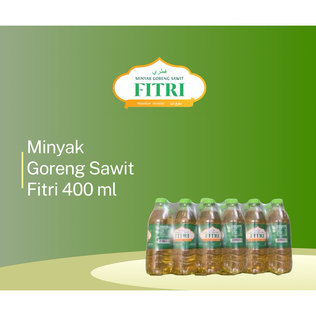 

Minyak Goreng Fitri 400 ml ( 1 slop isi 12 botol )