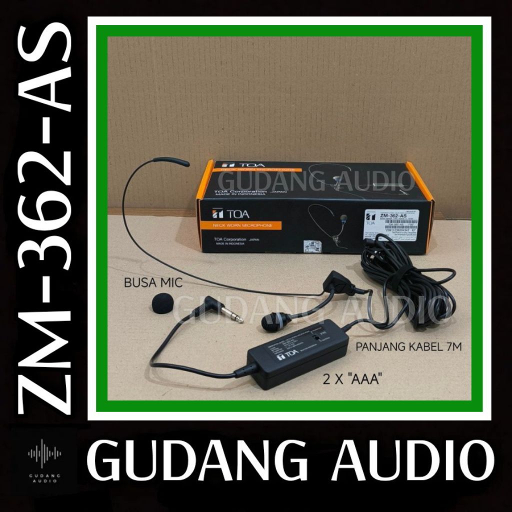 MIKROFON LEHER NECK MICROPHONE TOA ZM-362 ZM 362 MIC IMAM TOA AFFILATE