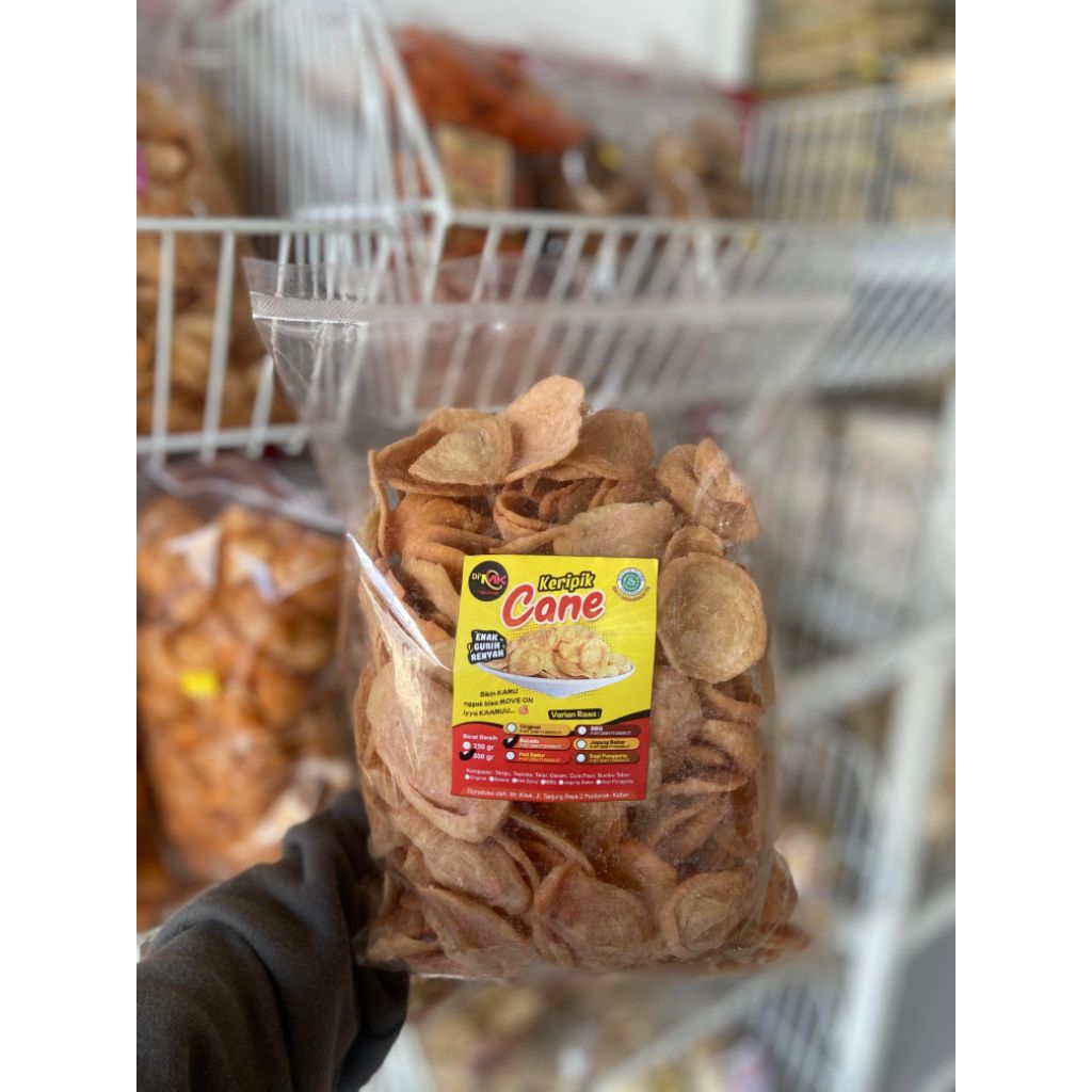 

(500gr) KERIPIK CANE PEDAS