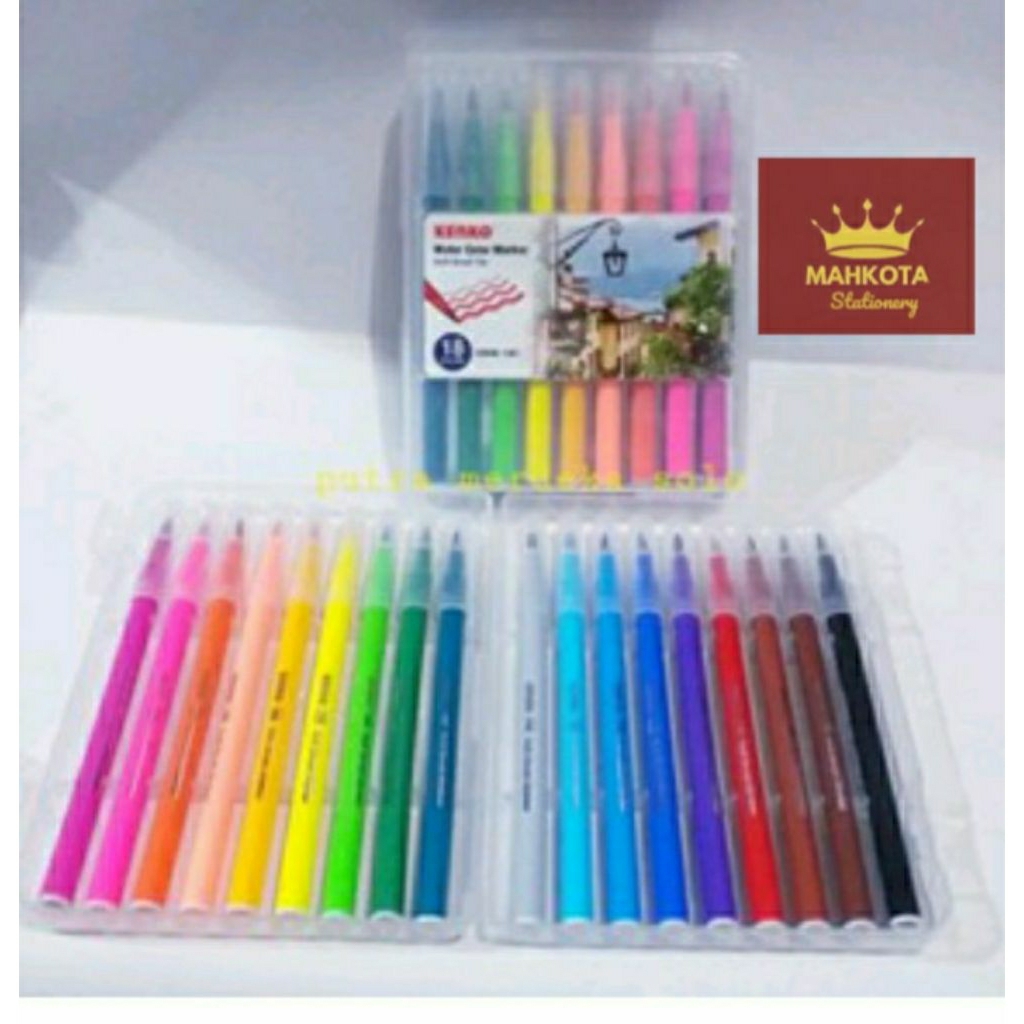 

Water Color Marker Kenko SBM 18C/spidol Kuas Water Color Sof Brush