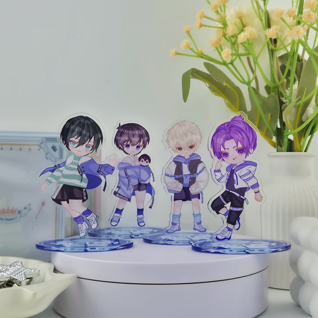 BLUELOCK Chibi Acrylic Action Stand Figure Anime Fan art by onintwin / standee acrylic blue lock