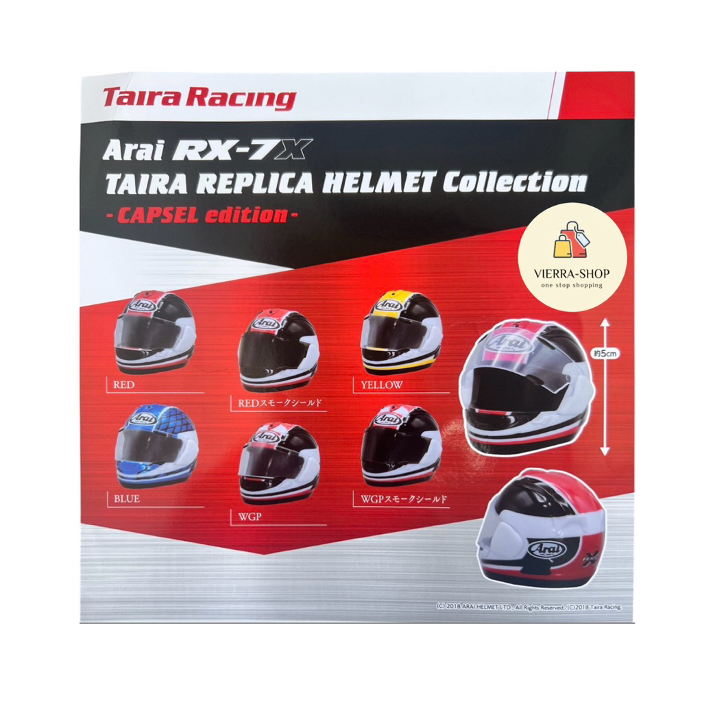 Arai Miniatur Helm Arai RX-7X Tiara Replica Helmet Collection Capsel Edition Original Japan