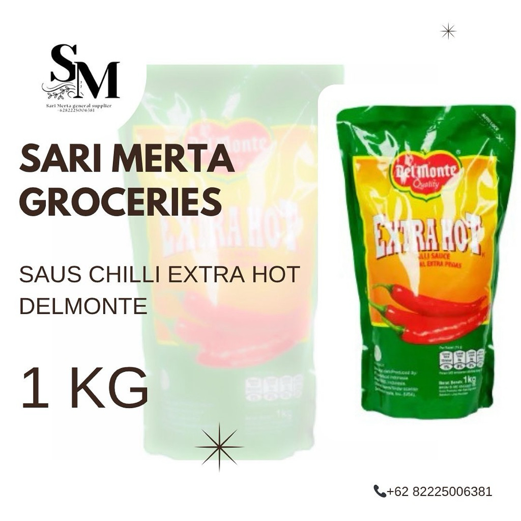 

3x Saus Chilli Extra Hot Delmonte 1kg