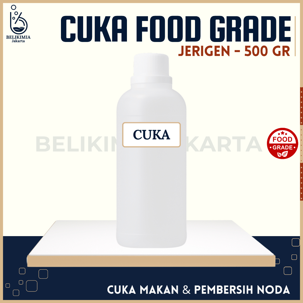 

Biang Cuka 500 Gram Food Grade - Cuka Pembersih Alami Noda, Kerak, Bau